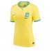 Brasilien Replika Hemma matchkläder Dam VM 2022 Korta ärmar